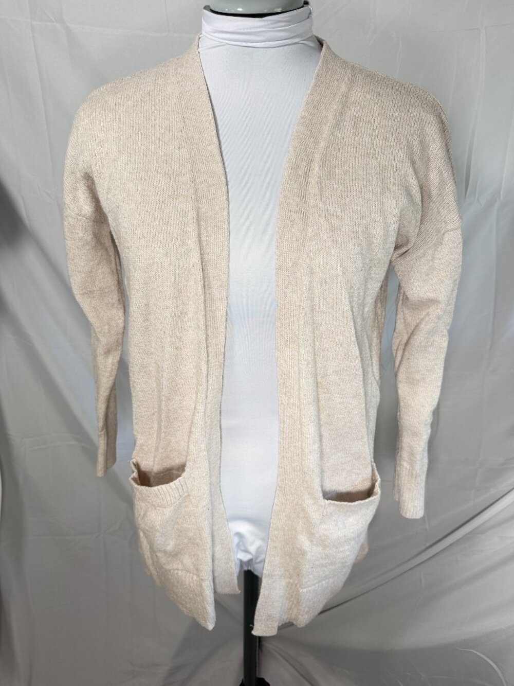Old Navy Cream Open Front Cardigan Sweater